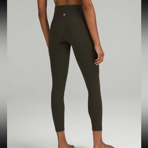 Lululemon Align High Rise Pant with Pocket 25" size 4; color Olive